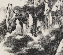 书画图文-书画作品赏析：赖少其 《黄山万松图》