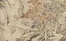 书画高清-山水图轴 杜琼 明代 北京故宫藏